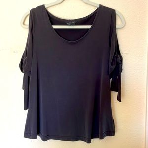 Lucky Brand Slit and Tie sleeve top